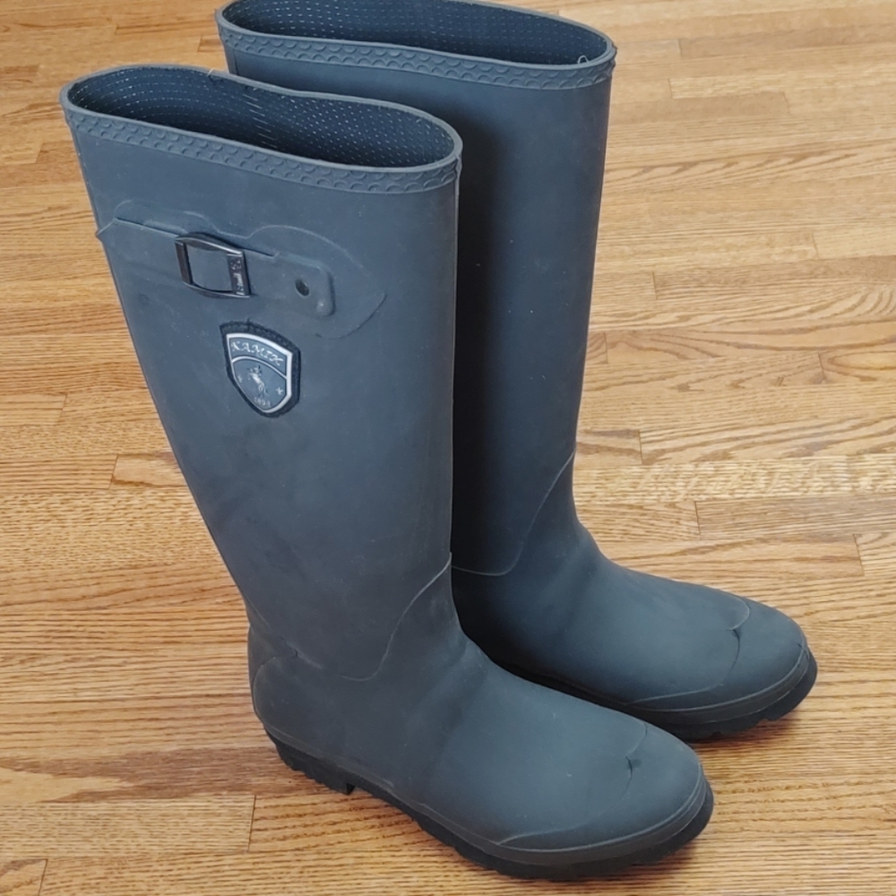 Kamik Jennifer Tall Grey Rainboots, Size 9